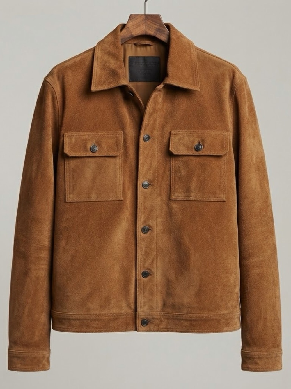 ALL SAINTS Brown Suede Jacket